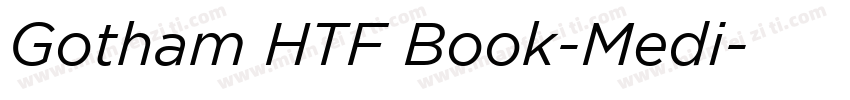 Gotham HTF Book-Medi字体转换